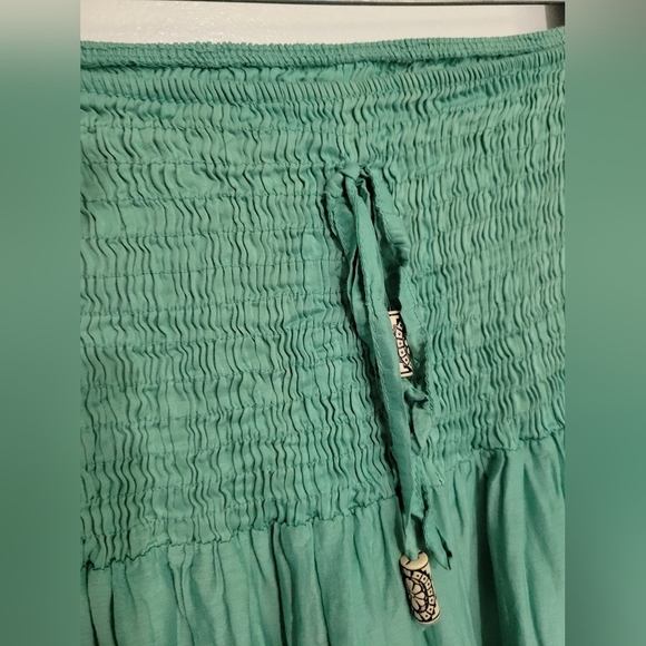 Silk Blend Floral Print Skirt Green XS/S? - Picture 8 of 8